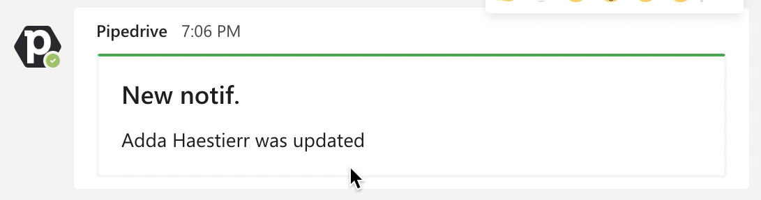 Pipedrive：Teams Bot 通知消息
